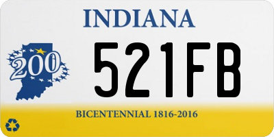 IN license plate 521FB