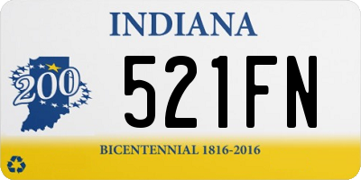 IN license plate 521FN