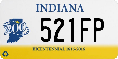 IN license plate 521FP