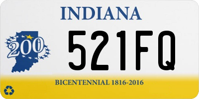 IN license plate 521FQ