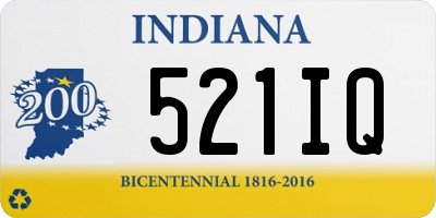 IN license plate 521IQ