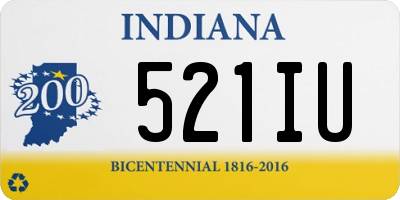 IN license plate 521IU