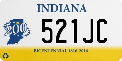 IN license plate 521JC