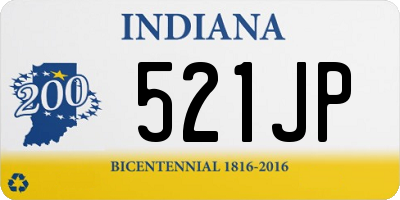 IN license plate 521JP