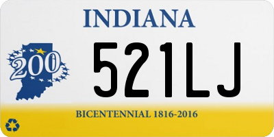 IN license plate 521LJ