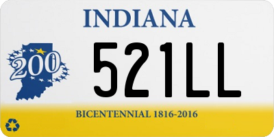 IN license plate 521LL