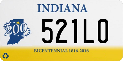 IN license plate 521LO