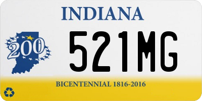 IN license plate 521MG