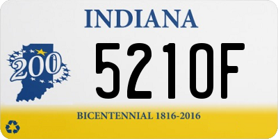 IN license plate 521OF