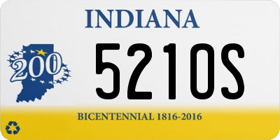 IN license plate 521OS