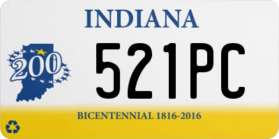 IN license plate 521PC