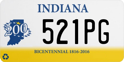 IN license plate 521PG