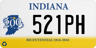 IN license plate 521PH