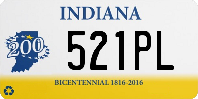 IN license plate 521PL