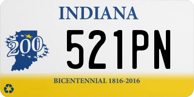 IN license plate 521PN