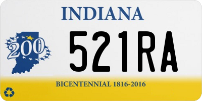 IN license plate 521RA