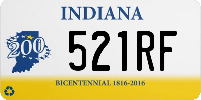 IN license plate 521RF