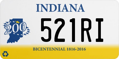 IN license plate 521RI