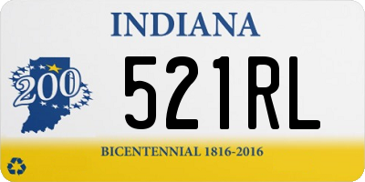 IN license plate 521RL