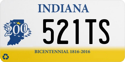 IN license plate 521TS