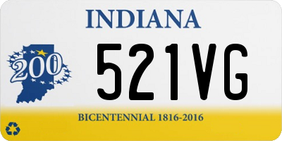 IN license plate 521VG