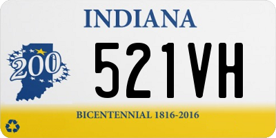 IN license plate 521VH