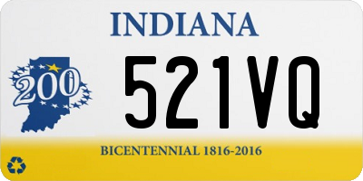 IN license plate 521VQ