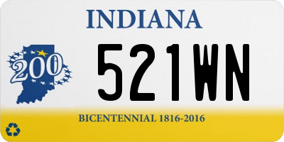 IN license plate 521WN