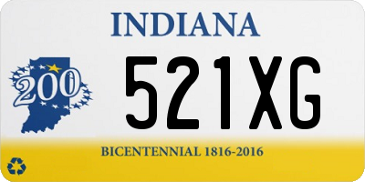 IN license plate 521XG