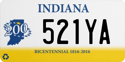 IN license plate 521YA