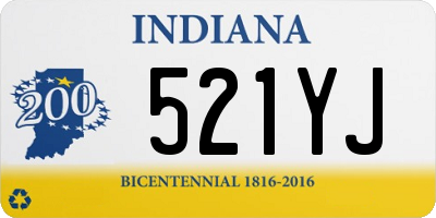 IN license plate 521YJ