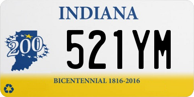 IN license plate 521YM