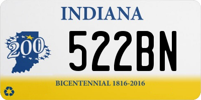 IN license plate 522BN