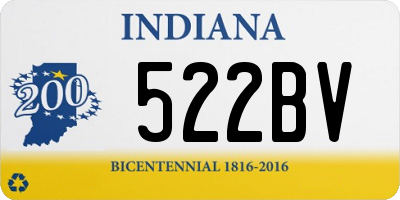 IN license plate 522BV