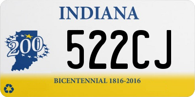 IN license plate 522CJ