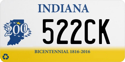 IN license plate 522CK