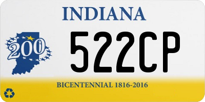 IN license plate 522CP