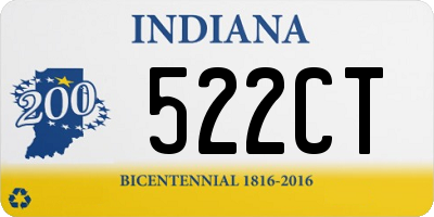 IN license plate 522CT