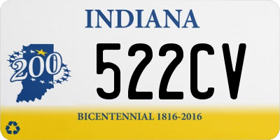 IN license plate 522CV