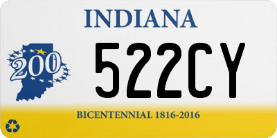 IN license plate 522CY