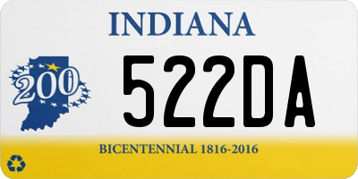 IN license plate 522DA