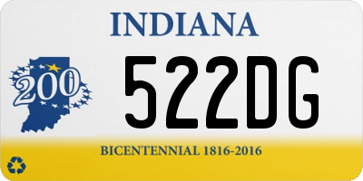 IN license plate 522DG