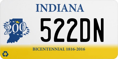 IN license plate 522DN