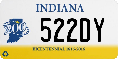 IN license plate 522DY