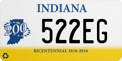 IN license plate 522EG