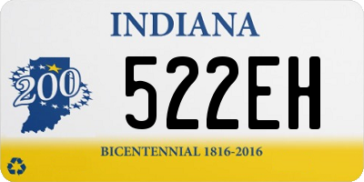 IN license plate 522EH