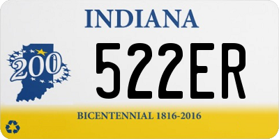 IN license plate 522ER