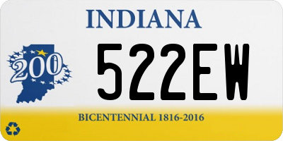 IN license plate 522EW