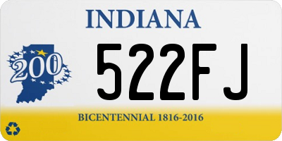 IN license plate 522FJ