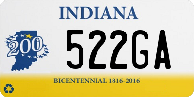 IN license plate 522GA